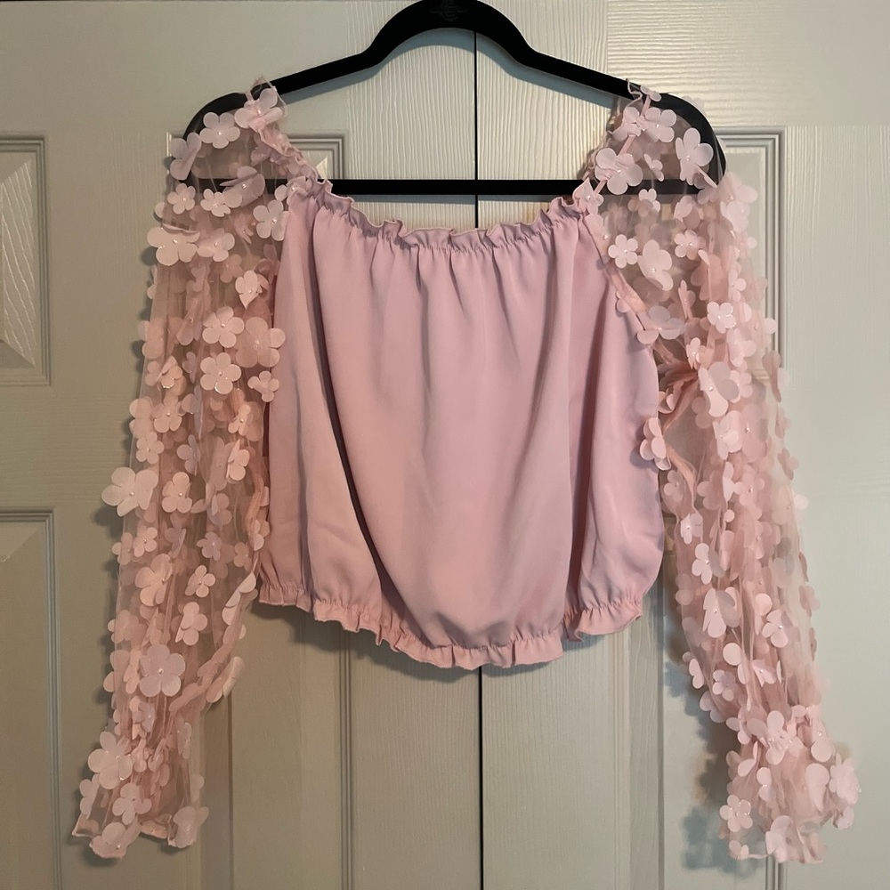 Womens Shein long sleeve, off shoulder top